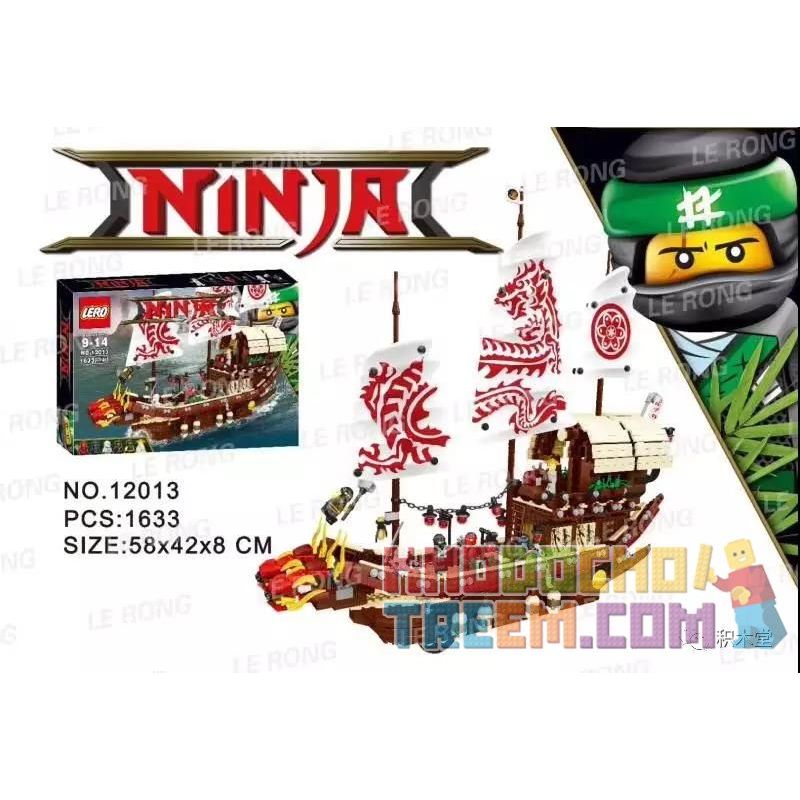 LERO 12013 Xếp hình kiểu The Lego Ninjago Movie Destinys Bounty Small Phần Thưởng Của Destiny's Small 1633 khối