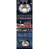 QIZHILE 90008 non  SÂN BÓNG ĐÁ bộ đồ chơi xếp lắp ráp ghép mô hình Creator SOCCER FIELD Sáng Tạo 4654 khối