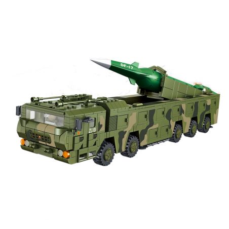 PanlosBrick 639007 Panlos Brick 639007 non  TÊN LỬA ĐẠN ĐẠO TẦM NGẮN DONGFENG 17 bộ đồ chơi xếp lắp ráp ghép mô hình Military Army DF-17 BALLISTIC MISSILE Quân Sự Bộ Đội 1164 khối
