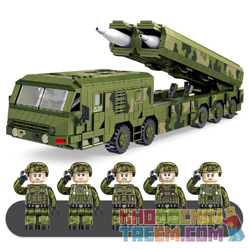 PanlosBrick 639008 Panlos Brick 639008 non Lego LONG KIẾM 100 TÊN LỬA HÀNH TRÌNH SIÊU ÂM bộ đồ chơi xếp lắp ráp ghép mô hình Military Army DF-100 CRUISE MISSILE Quân Sự Bộ Đội 1336 khối