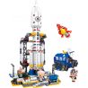 ZHEGAO QL1643 1643 non  BỆ PHÓNG VŨ TRỤ bộ đồ chơi xếp lắp ráp ghép mô hình Ideas TAN MEOW Ý Tưởng 664 khối