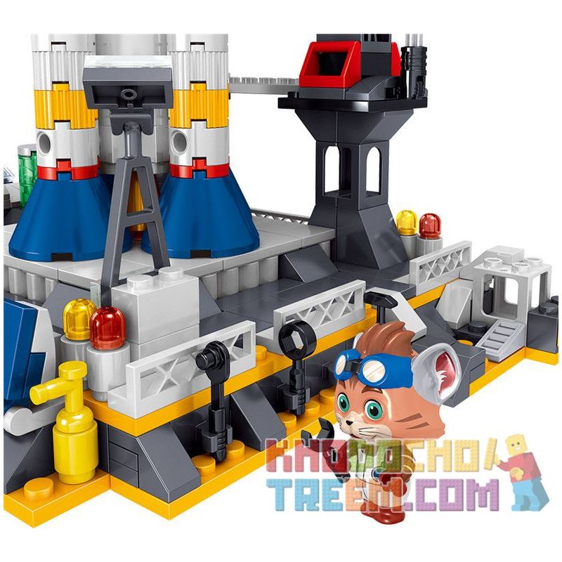 ZHEGAO QL1643 1643 non  BỆ PHÓNG VŨ TRỤ bộ đồ chơi xếp lắp ráp ghép mô hình Ideas TAN MEOW Ý Tưởng 664 khối