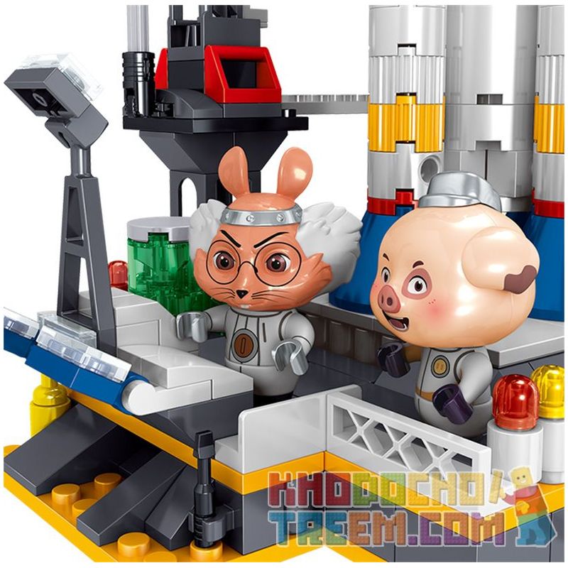 ZHEGAO QL1643 1643 non  BỆ PHÓNG VŨ TRỤ bộ đồ chơi xếp lắp ráp ghép mô hình Ideas TAN MEOW Ý Tưởng 664 khối