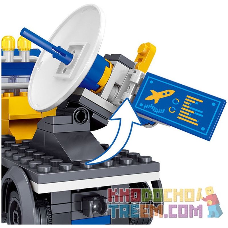 ZHEGAO QL1643 1643 non  BỆ PHÓNG VŨ TRỤ bộ đồ chơi xếp lắp ráp ghép mô hình Ideas TAN MEOW Ý Tưởng 664 khối