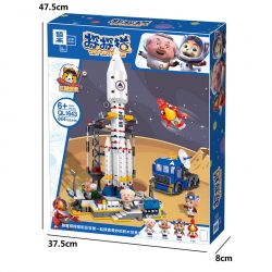 ZHEGAO QL1643 1643 non  BỆ PHÓNG VŨ TRỤ bộ đồ chơi xếp lắp ráp ghép mô hình Ideas TAN MEOW Ý Tưởng 664 khối