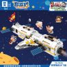 ZHEGAO QL1644 1644 non  TÀU VŨ TRỤ TANTANMAO bộ đồ chơi xếp lắp ráp ghép mô hình Ideas TAN MEOW Ý Tưởng 594 khối
