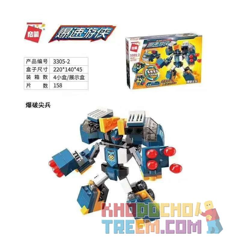 Enlighten 3305-1 3305-2 3305-3 3305-4 Qman 3305-1 3305-2 3305-3 3305-4 non  4 LOẠI FLAME ASSAULT DEMOLITION VANGUARD SILVER BLADE AGENT LIGHTWAVE DETECTIVE bộ đồ chơi xếp lắp ráp ghép mô hình Transformers BLAST RANGER Robot Đại Chiến Người Máy Biến Hình 644 khối