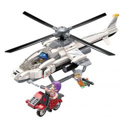 Enlighten 3211 Qman 3211 non  TRỰC THĂNG TẤN CÔNG bộ đồ chơi xếp lắp ráp ghép mô hình Thunder Mission Nhiệm Vụ Sấm Sét 352 khối