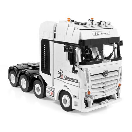 HAPPY BUILD YC-QC007 QC007 YCQC007 non  XE ĐẦU KÉO MERCEDES BENZ 1:10 tỷ lệ 1:10 bộ đồ chơi xếp lắp ráp ghép mô hình Build Team SHINEYU FULLY RC BENZ ACTROS 4163 Đội Xây Dựng 2949 khối
