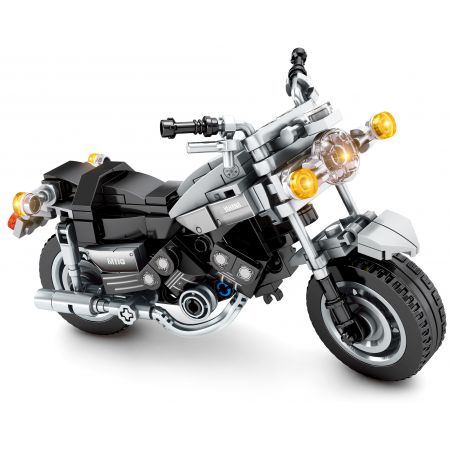 SEMBO 701110 non  YAMAHA. bộ đồ chơi xếp lắp ráp ghép mô hình Motorcycle Motorbike YAMAHA V-MAX Xe Hai Bánh 249 khối