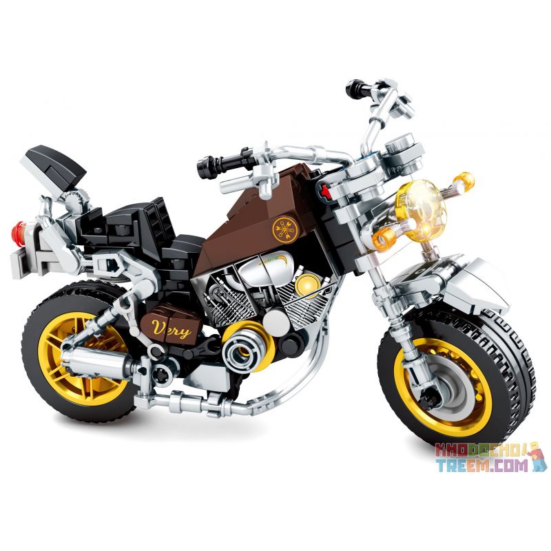 SEMBO 701111 Xếp hình kiểu Lego MOTO Yamaha VIRAGO Enjoy The Ride MAHA XV 1000 VIRAGO Yamaha Virago. 243 khối