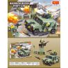 XIPOO XP91030 91030 non  XE TẤN CÔNG BẢO VỆ bộ đồ chơi xếp lắp ráp ghép mô hình Military Army WARRIOR BUGGY Quân Sự Bộ Đội 380 khối