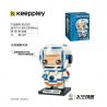 KEEPPLEY K10202 10202 non  PHI HÀNH GIA PHỤC VỤ SỨ MỆNH bộ đồ chơi xếp lắp ráp ghép mô hình Brickheadz 太空创想 Nhân Vật Đầu To 129 khối