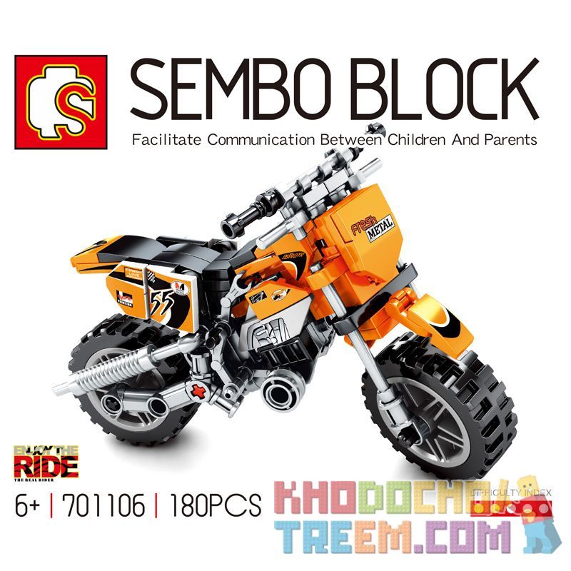 SEMBO 701106 Xếp hình kiểu Lego MOTO Enjoy The Ride Yamaha Yamaha. 180 khối
