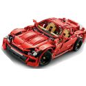 Decool 33007 Jisi 33007 non Lego XE THỂ THAO MÀU ĐỎ tỷ lệ 1:10 bộ đồ chơi xếp lắp ráp ghép mô hình Technic RED FIRE - SPORTS CAR Kỹ Thuật Công Nghệ Cao Mô Hình Phương Tiện 1441 khối