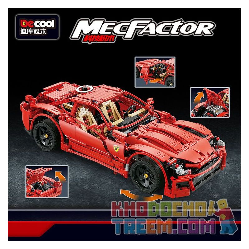 DECOOL JiSi BrickCool 33007 Xếp hình kiểu Lego TECHNIC Red Fire ...