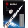 18018 PANGU PG-13002 13002 PG13002 non  APOLLO - SATURN SỐ 5 bộ đồ chơi xếp lắp ráp ghép mô hình APOLLO SATURN V 445 khối