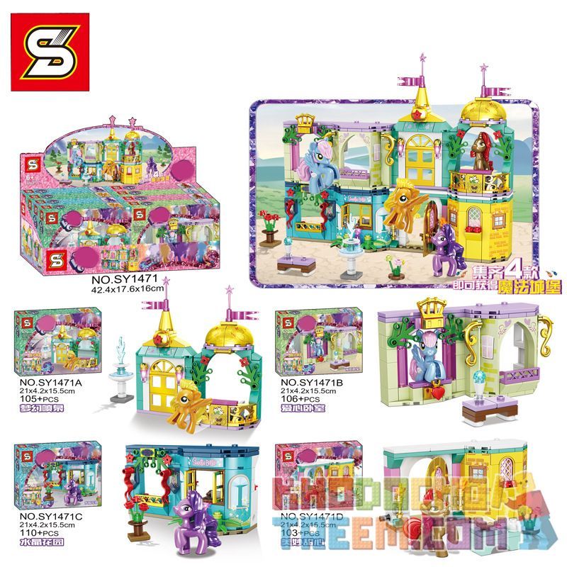 SHENG YUAN SY SY1471A 1471A SY1471B 1471B SY1471C 1471C SY1471D 1471D Xếp hình kiểu Lego My Little Pony Magic Castle 4 Combinations Dream Fountain Love Bedroom Crystal Garden Wonderful Sweetheart Kết Hợp Đài Phun Nước Trong Mơ Phòng Ngủ Tình Yêu Vườn Pha Lê Người Tuyệt Vời gồm hộp nhỏ 424 khối SHENG YUAN SY SY1471A 1471A SY1471B 1471B SY1471C 1471C SY1471D 1471D Xếp hình kiểu Lego My Little Pony Magic Castle 4 Combinations Dream Fountain Love Bedroom Crystal Garden Wonderful Sweetheart Kết Hợp Đài Phun Nước Trong Mơ Phòng Ngủ Tình Yêu Vườn Pha Lê Người Tuyệt Vời gồm hộp nhỏ 424 khối