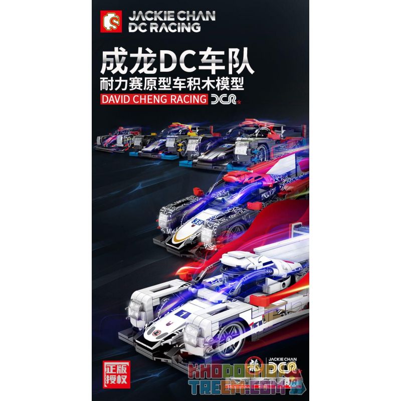 SEMBO 705980 705981 705982 705983 705984 non  JACKIE CHAN DC TEAM MODEL 1:14 5 MÔ HÌNH tỷ lệ 1:14 bộ đồ chơi xếp lắp ráp ghép mô hình  JACKIE CHAN DC RACHING Kỹ Thuật Công Nghệ Cao Mô Hình Phương Tiện 1540 khối