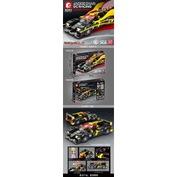SEMBO 607300 607301 607302 607303 607304 non  JACKIE CHAN DC TEAM MODEL 1:32 5 MÔ HÌNH tỷ lệ 1:32 bộ đồ chơi xếp lắp ráp ghép mô hình  JACKIE CHAN DC RACHING Kỹ Thuật Công Nghệ Cao Mô Hình Phương Tiện 263 khối
