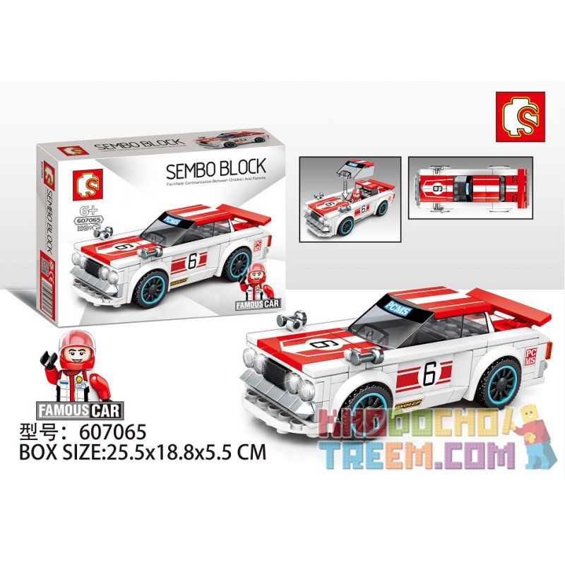 SEMBO 607065 Xếp hình kiểu Lego SPEED CHAMPIONS FAMOUS CAR Nissan Skyline KPGC-10 GTR 193 khối
