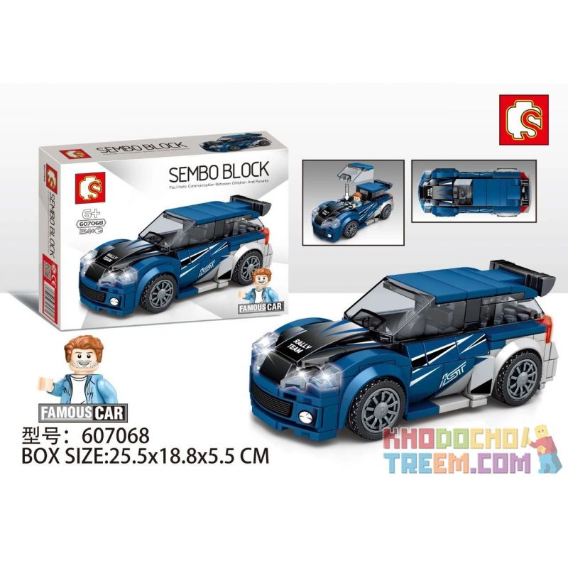 SEMBO 607068 SHENG YUAN SY 5069 Xếp hình kiểu Lego SPEED CHAMPIONS FAMOUS CAR Subaru STI Subaru Sti. 214 khối