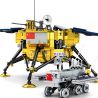 SEMBO 203301 non  THÁM HIỂM MẶT TRĂNG bộ đồ chơi xếp lắp ráp ghép mô hình Space Flight Thám Hiểm Không Gian 702 khối
