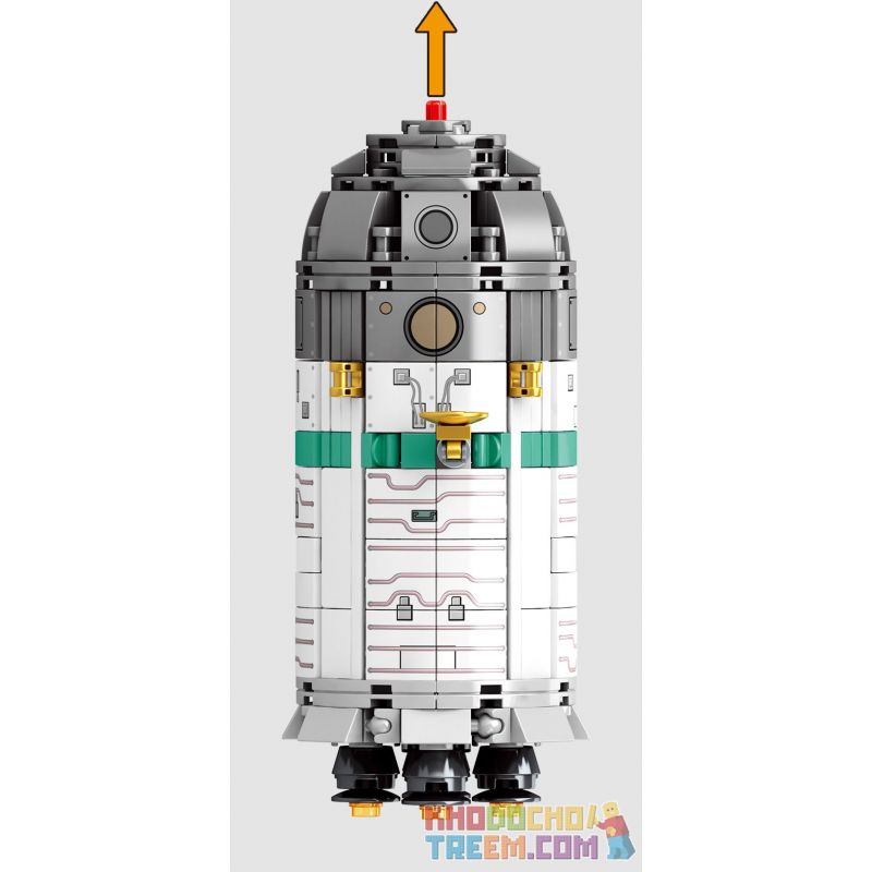 SEMBO 203302 non  TÀU VŨ TRỤ bộ đồ chơi xếp lắp ráp ghép mô hình Space Flight Thám Hiểm Không Gian 804 khối