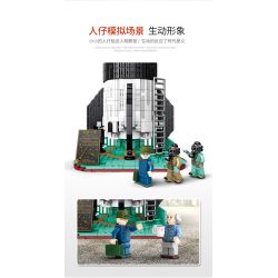 SEMBO 203305 non  ROCKET NGÀY 1 THÁNG 3 bộ đồ chơi xếp lắp ráp ghép mô hình Space Flight Thám Hiểm Không Gian 2147 khối