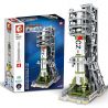 SEMBO 203306 non  BỆ PHÓNG VỆ TINH DONGFANGHONG bộ đồ chơi xếp lắp ráp ghép mô hình Space Flight Thám Hiểm Không Gian 1627 khối