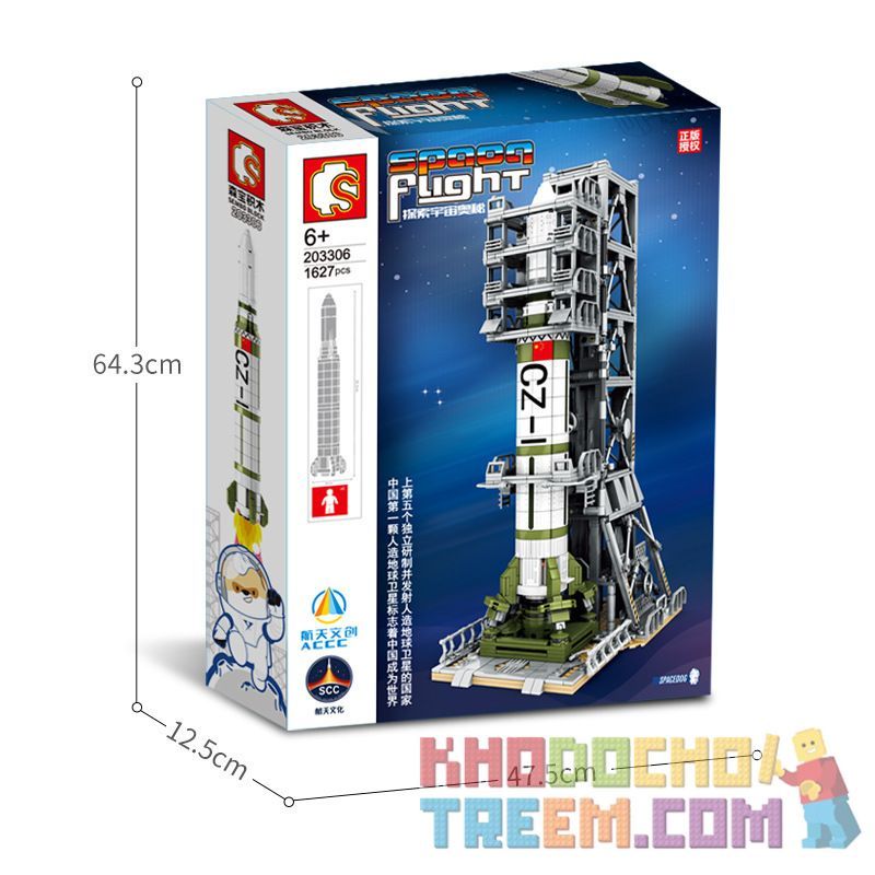 SEMBO 203306 non  BỆ PHÓNG VỆ TINH DONGFANGHONG bộ đồ chơi xếp lắp ráp ghép mô hình Space Flight Thám Hiểm Không Gian 1627 khối SEMBO 203306 non  BỆ PHÓNG VỆ TINH DONGFANGHONG bộ đồ chơi xếp lắp ráp ghép mô hình Space Flight Thám Hiểm Không Gian 1627 khối