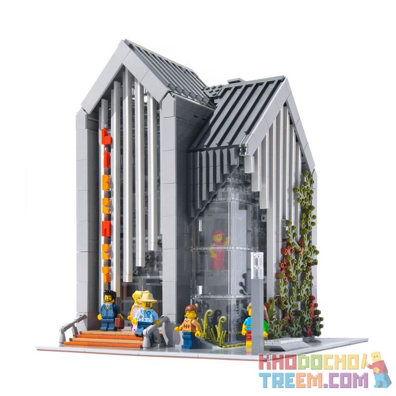 MORKMODEL MORK URGE 011001 SX 8004 Xếp hình kiểu Lego CREATOR Street View Modern Library Thư Viện Hiện đại 2734 khối