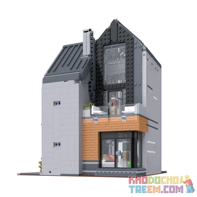 MorkModel 011001 Mork Model 011001 MouldKing 16022 Mould King 16022 SX 8004 non  THƯ VIỆN HIỆN ĐẠI bộ đồ chơi xếp lắp ráp ghép mô hình Creator MODERN LIBRARY Sáng Tạo 2734 khối