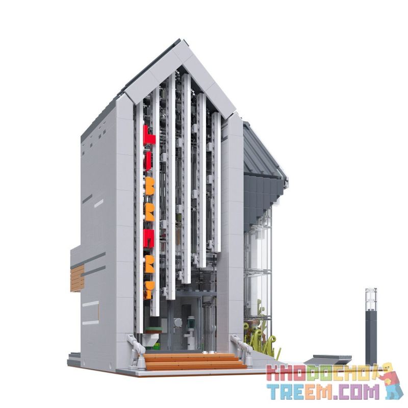 MorkModel 011001 Mork Model 011001 MouldKing 16022 Mould King 16022 SX 8004 non  THƯ VIỆN HIỆN ĐẠI bộ đồ chơi xếp lắp ráp ghép mô hình Creator MODERN LIBRARY Sáng Tạo 2734 khối