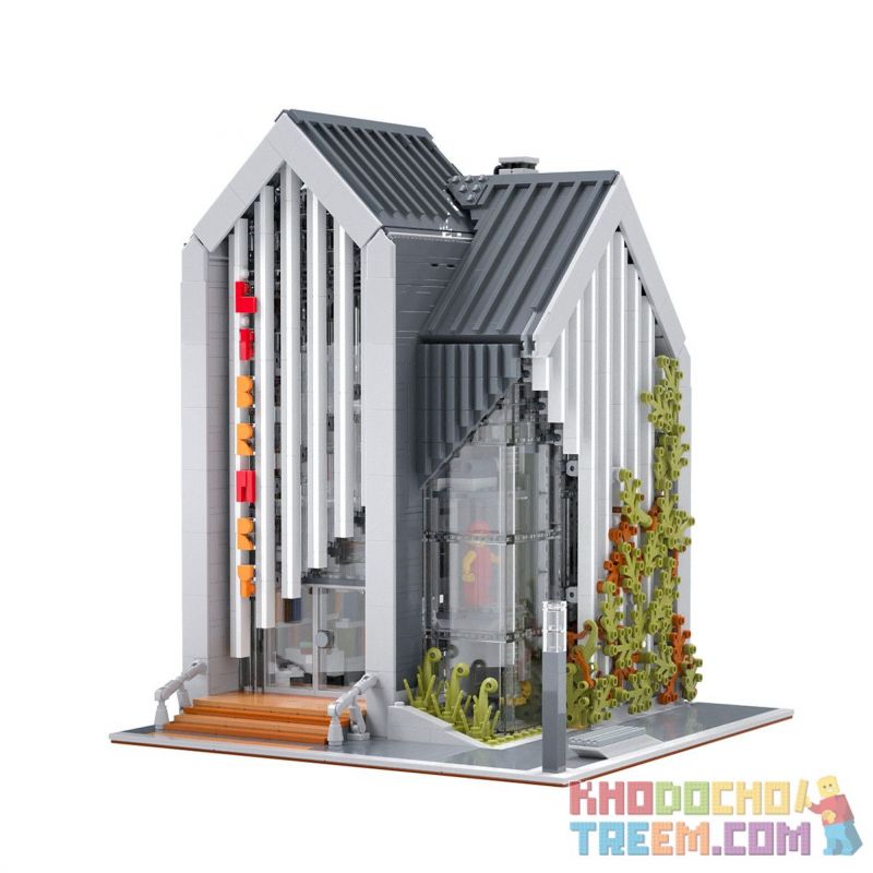 MorkModel 011001 Mork Model 011001 MouldKing 16022 Mould King 16022 SX 8004 non  THƯ VIỆN HIỆN ĐẠI bộ đồ chơi xếp lắp ráp ghép mô hình Creator MODERN LIBRARY Sáng Tạo 2734 khối