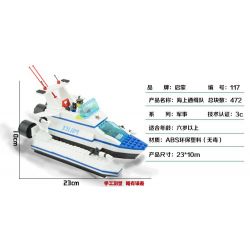 AUSINI 23601 QMAN ENLIGHTEN KEEPPLEY 117 non  ĐỘI HÀNG HẢI TRUY NÃ bộ đồ chơi xếp lắp ráp ghép mô hình City Thành Phố 472 khối