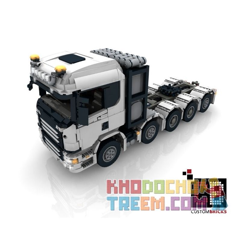 REBRICKABLE MOC-28358 28358 MOC28358 non Lego XE TẢI RC SCANIA 10X4 SLT TÙY CHỈNH bộ đồ chơi xếp lắp ráp ghép mô hình Technic CUSTOM RC SKANIA 10X4 6 SLT TRUCK Kỹ Thuật Công Nghệ Cao Mô Hình Phương Tiện 3931 khối