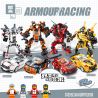 ZHEGAO QL0710 0710 QL0711 0711 QL0712 0712 QL0713 0713 non  ĐUA XE GIÁP 4 款 bộ đồ chơi xếp lắp ráp ghép mô hình Speed Champions Racing Cars ARMOUR RACING Đua Xe Công Thức 248 khối