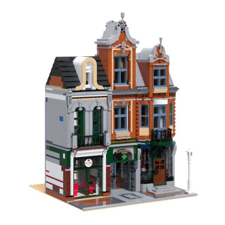 BRICKATIVE OCTAN OFFICE non  TÒA NHÀ VĂN PHÒNG OCTAN VỚI 10264 CĂN bộ đồ chơi xếp lắp ráp ghép mô hình Creator OCTAN OFFICE (10264 CORNER GARAGE) Sáng Tạo 2303 khối