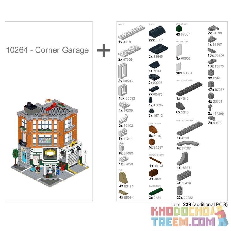 BRICKATIVE OCTAN OFFICE non  TÒA NHÀ VĂN PHÒNG OCTAN VỚI 10264 CĂN bộ đồ chơi xếp lắp ráp ghép mô hình Creator OCTAN OFFICE (10264 CORNER GARAGE) Sáng Tạo 2303 khối BRICKATIVE OCTAN OFFICE non  TÒA NHÀ VĂN PHÒNG OCTAN VỚI 10264 CĂN bộ đồ chơi xếp lắp ráp ghép mô hình Creator OCTAN OFFICE (10264 CORNER GARAGE) Sáng Tạo 2303 khối