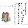 BRICKATIVE OCTAN OFFICE non  TÒA NHÀ VĂN PHÒNG OCTAN VỚI 10264 CĂN bộ đồ chơi xếp lắp ráp ghép mô hình Creator OCTAN OFFICE (10264 CORNER GARAGE) Sáng Tạo 2303 khối