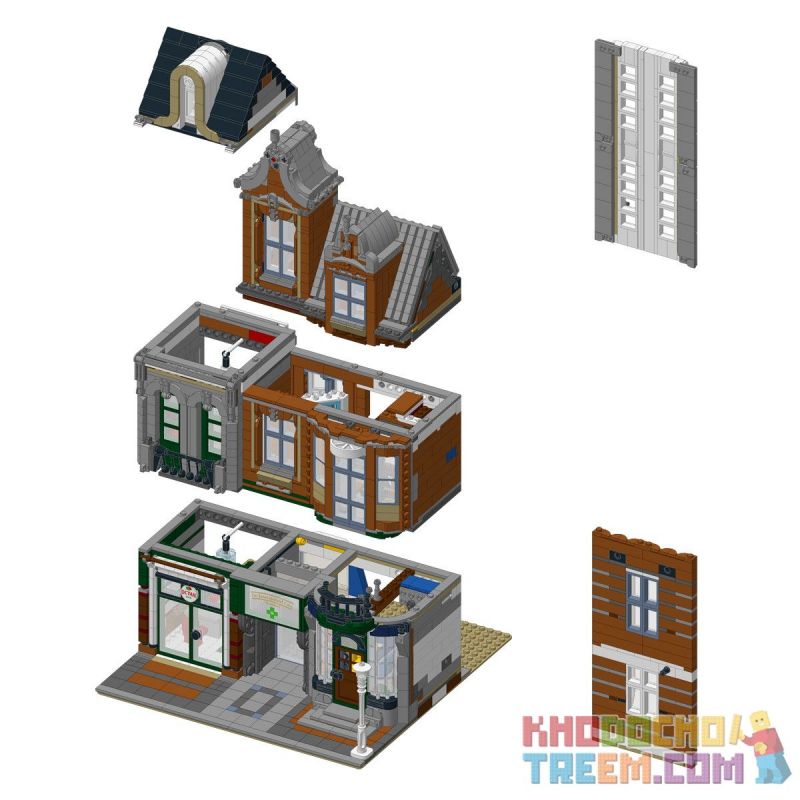 BRICKATIVE OCTAN OFFICE non  TÒA NHÀ VĂN PHÒNG OCTAN VỚI 10264 CĂN bộ đồ chơi xếp lắp ráp ghép mô hình Creator OCTAN OFFICE (10264 CORNER GARAGE) Sáng Tạo 2303 khối BRICKATIVE OCTAN OFFICE non  TÒA NHÀ VĂN PHÒNG OCTAN VỚI 10264 CĂN bộ đồ chơi xếp lắp ráp ghép mô hình Creator OCTAN OFFICE (10264 CORNER GARAGE) Sáng Tạo 2303 khối