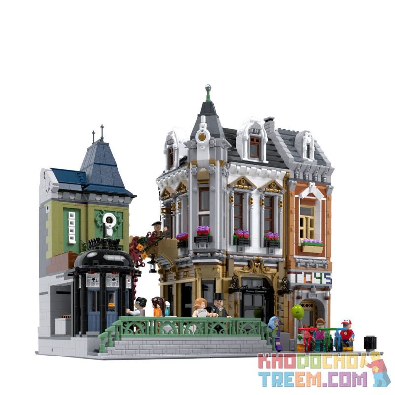 JIESTAR 89112 URGE 10190 Xếp hình kiểu Lego CREATOR Toys Store Afol Square Street View Toy Store Plaza Trung Tâm Mua Sắm đồ Chơi 4981 khối