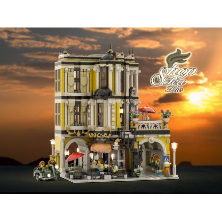 JIESTAR 89124 URGE 10187 non  QUÁN TRÀ bộ đồ chơi xếp lắp ráp ghép mô hình Creator THE TEA SHOP Sáng Tạo 2877 khối