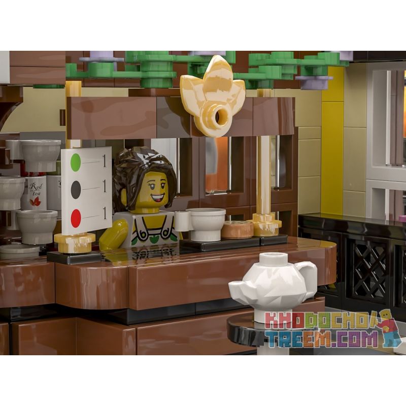 JIESTAR 89124 URGE 10187 non  QUÁN TRÀ bộ đồ chơi xếp lắp ráp ghép mô hình Creator THE TEA SHOP Sáng Tạo 2877 khối JIESTAR 89124 URGE 10187 non  QUÁN TRÀ bộ đồ chơi xếp lắp ráp ghép mô hình Creator THE TEA SHOP Sáng Tạo 2877 khối