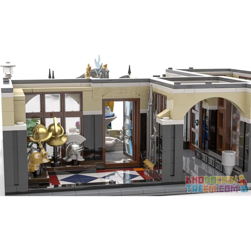 JIESTAR 89113 URGE 10194 non  QUẢNG TRƯỜNG ĐÀI PHUN NƯỚC bộ đồ chơi xếp lắp ráp ghép mô hình Creator THE FOUNTAIN SQUARE Sáng Tạo 2951 khối