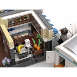 JIESTAR 89113 URGE 10194 non  QUẢNG TRƯỜNG ĐÀI PHUN NƯỚC bộ đồ chơi xếp lắp ráp ghép mô hình Creator THE FOUNTAIN SQUARE Sáng Tạo 2951 khối