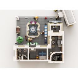 JIESTAR 89113 URGE 10194 non  QUẢNG TRƯỜNG ĐÀI PHUN NƯỚC bộ đồ chơi xếp lắp ráp ghép mô hình Creator THE FOUNTAIN SQUARE Sáng Tạo 2951 khối