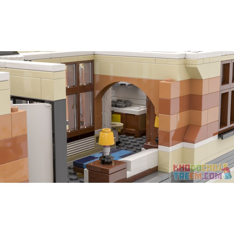 JIESTAR 89113 URGE 10194 non  QUẢNG TRƯỜNG ĐÀI PHUN NƯỚC bộ đồ chơi xếp lắp ráp ghép mô hình Creator THE FOUNTAIN SQUARE Sáng Tạo 2951 khối