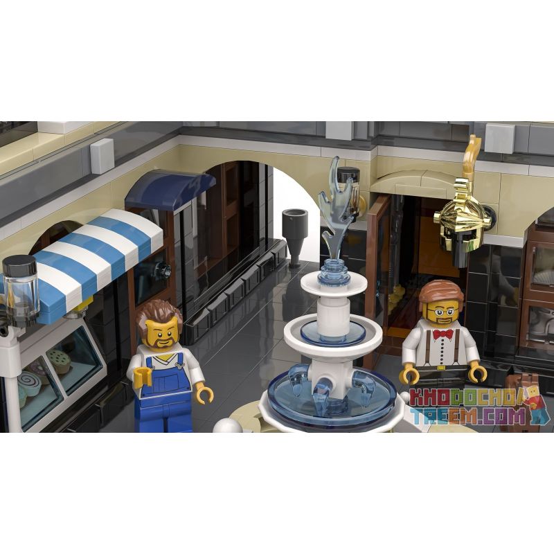 JIESTAR 89113 URGE 10194 non  QUẢNG TRƯỜNG ĐÀI PHUN NƯỚC bộ đồ chơi xếp lắp ráp ghép mô hình Creator THE FOUNTAIN SQUARE Sáng Tạo 2951 khối